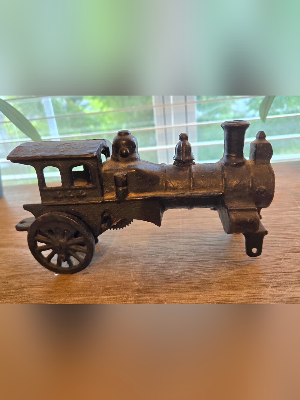 Rustic Cast Iron Train Bank | Vintage-Style Locomotive Decor | Indust. Farmhouse